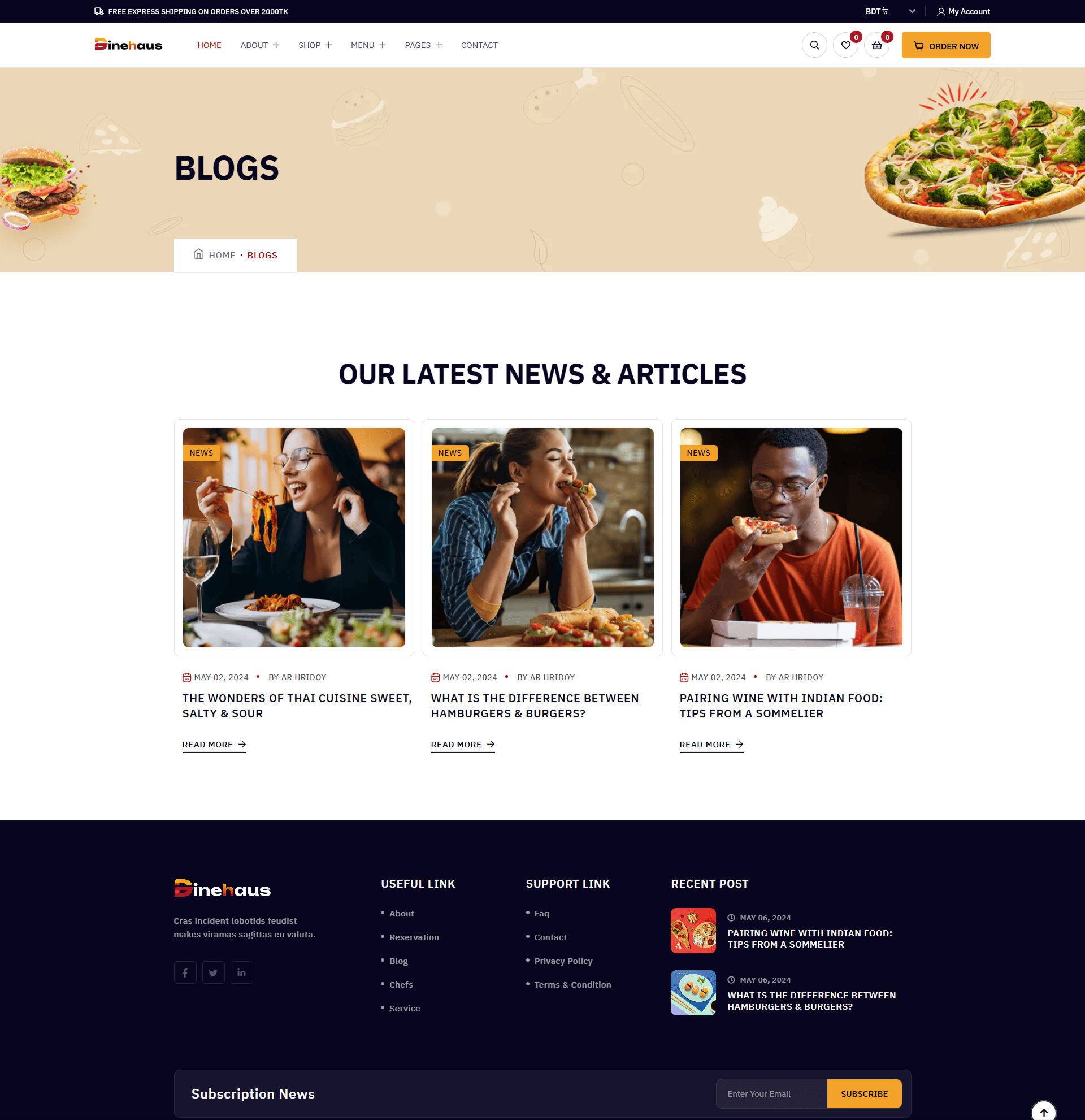 langing page
