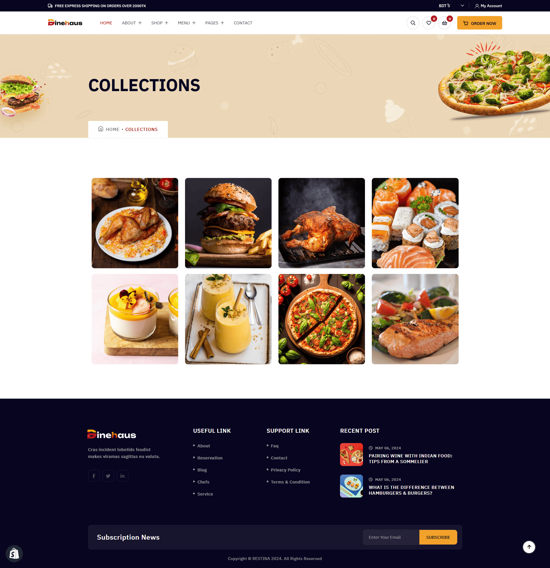 langing page